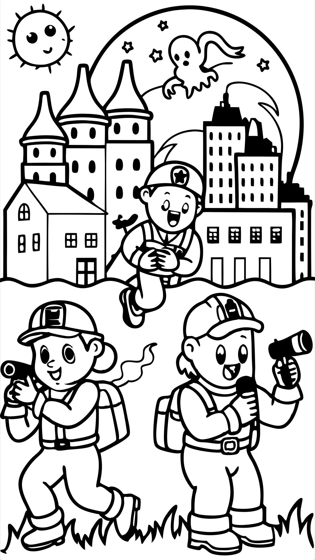 coloriage de busters fantômes